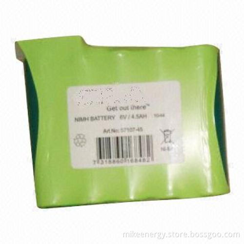 NiMH Battery Pack with 4,500mAh Capacity, Suitable for Emergency Lamps